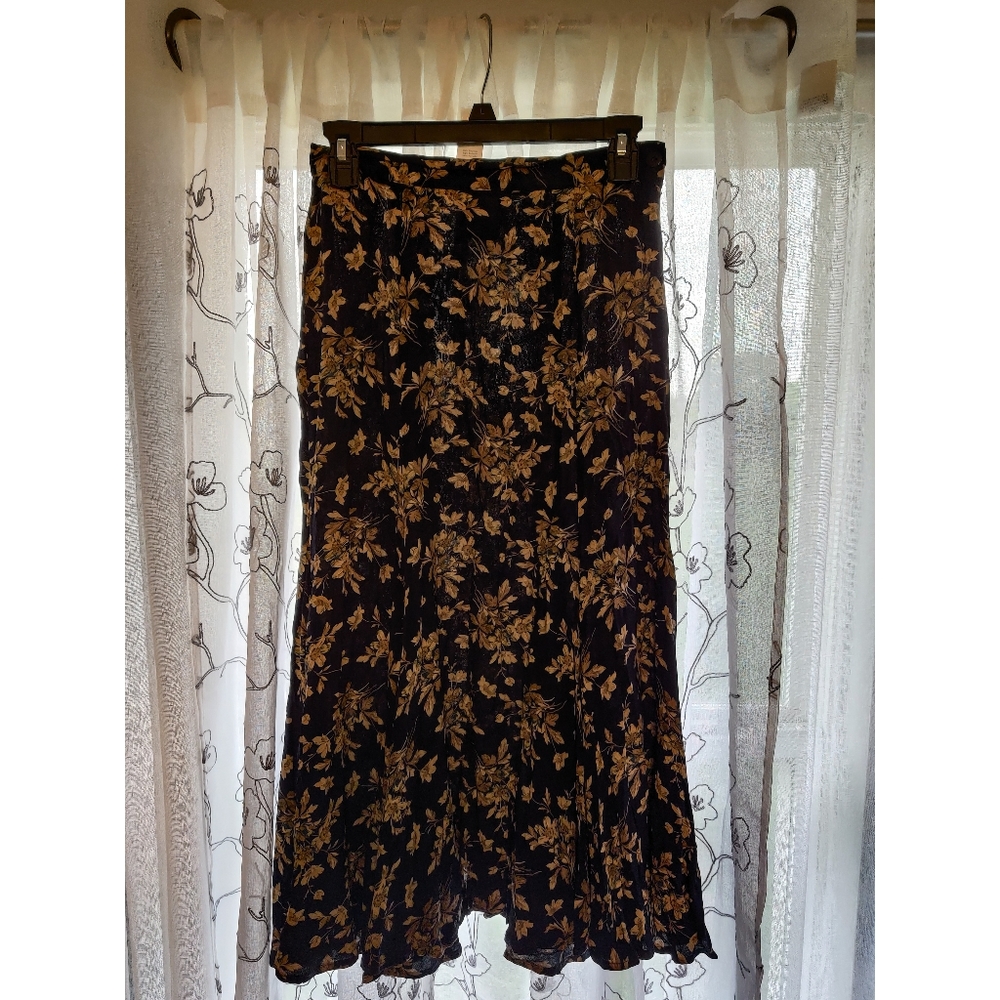 Vintage Laura Ashley Midi Skirt Floral 8